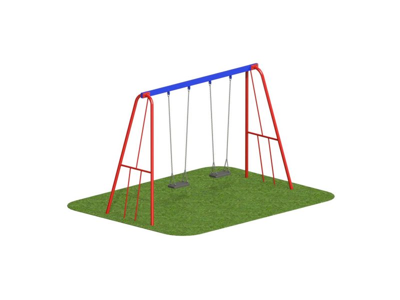 Suppliers Of 2.4m Double Flat Seat Swing &#8211; Steel