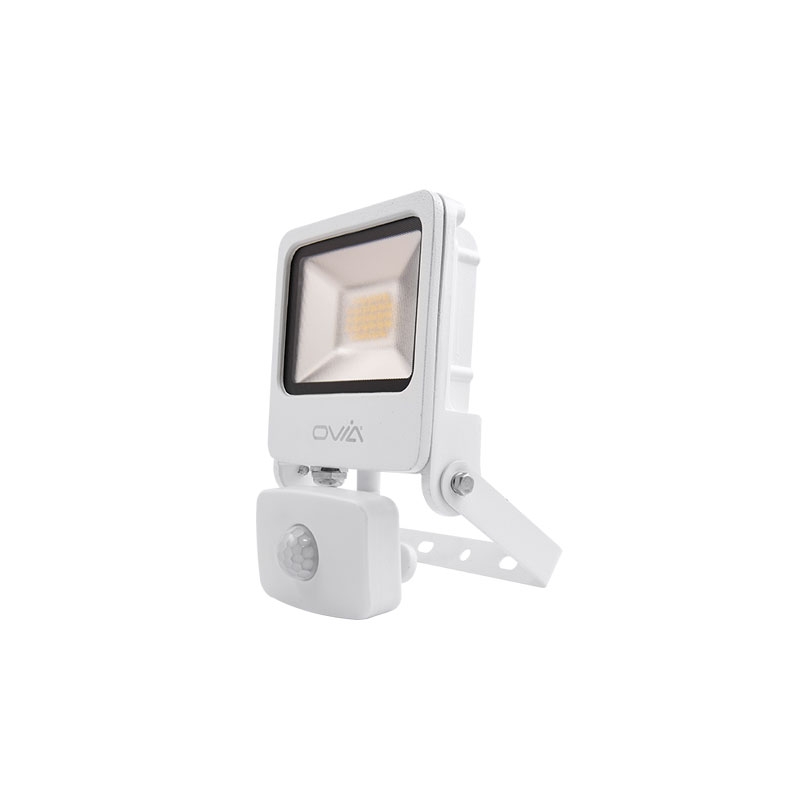 Click Ovia 20W LED Floodlight With PIR IP44 3000K White