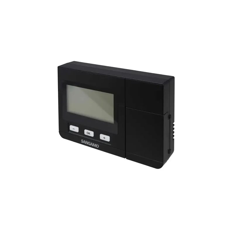Sangamo Wireless Programmable Digital Room Thermostat Black