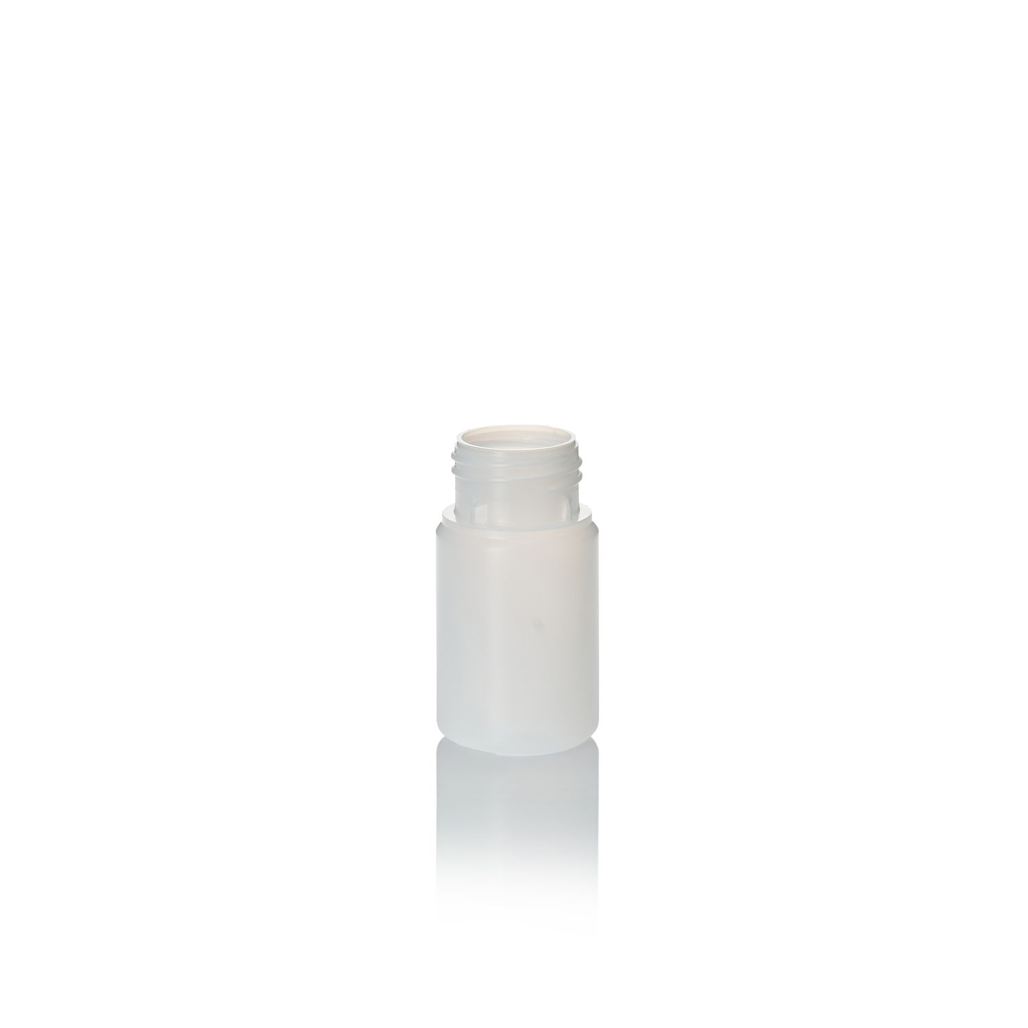 75ml Natural HDPE Wide Neck Cylindrical Bottle
