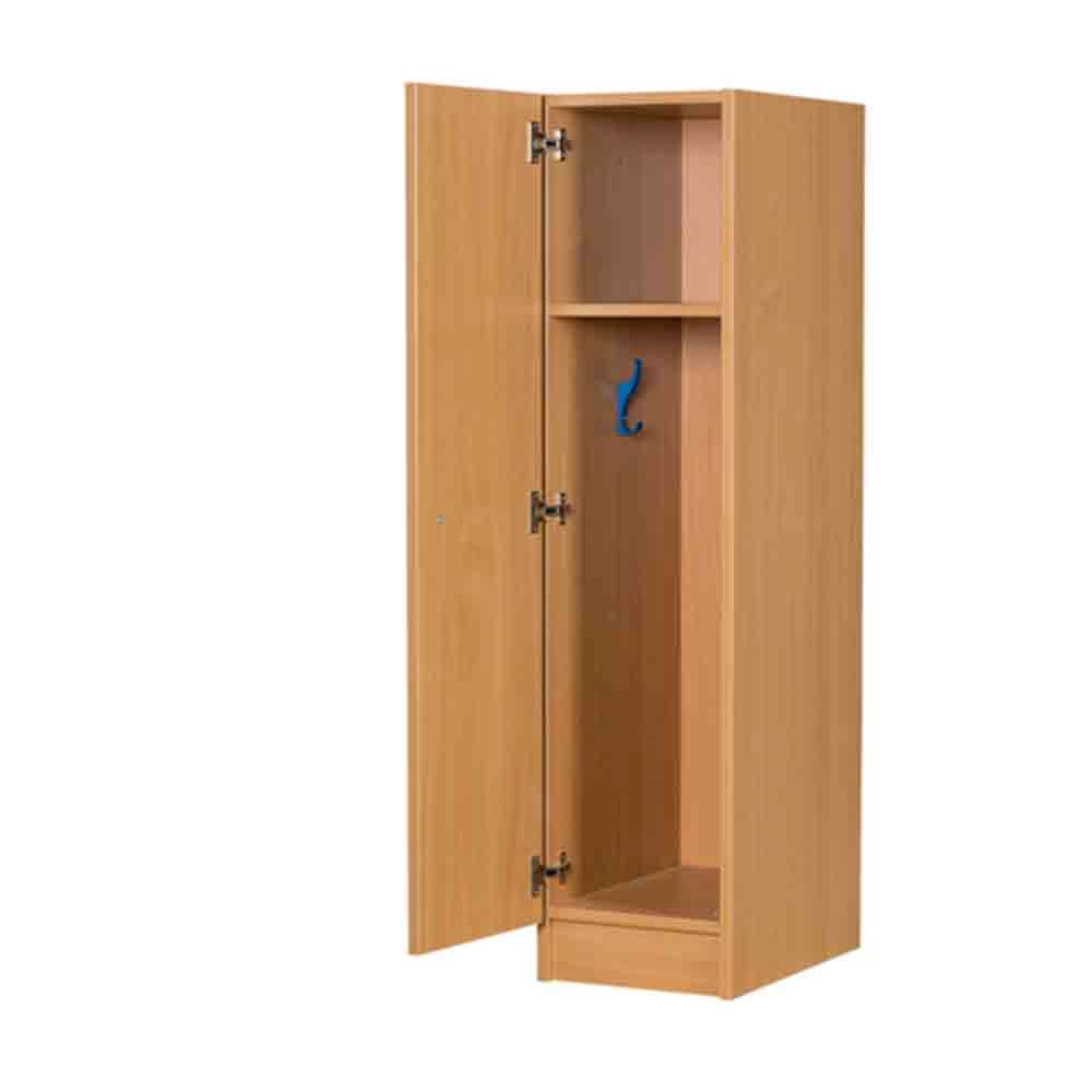 Classic Wooden Single Door Primary Locker 1370mm For The Educational Sectors