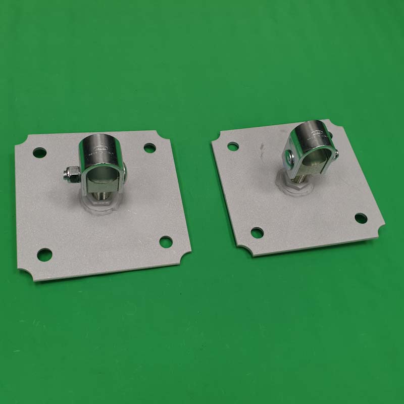 Heavy Duty Hot Zinc Wall Plate With 35mm Wrap Around Hinge Pair