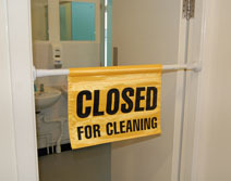 UK Suppliers Of Hanging Door Safety Sign For The Fire and Flood Restoration Industry