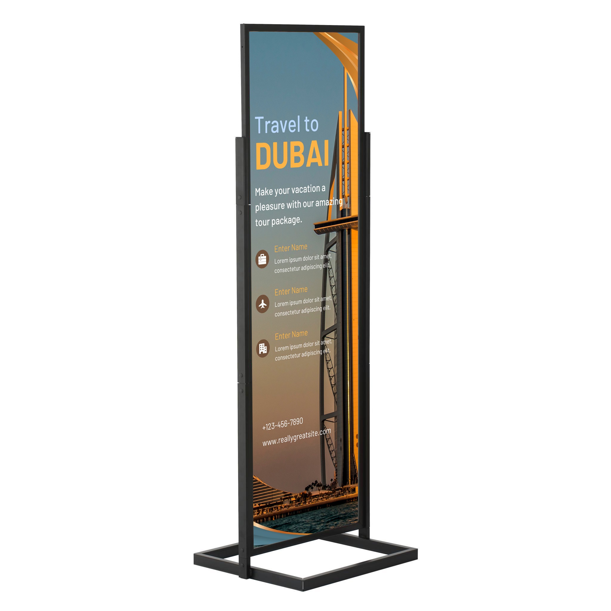 Freestanding Double Sided Poster Display Stand