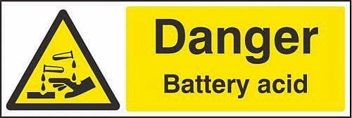 Danger battery acid