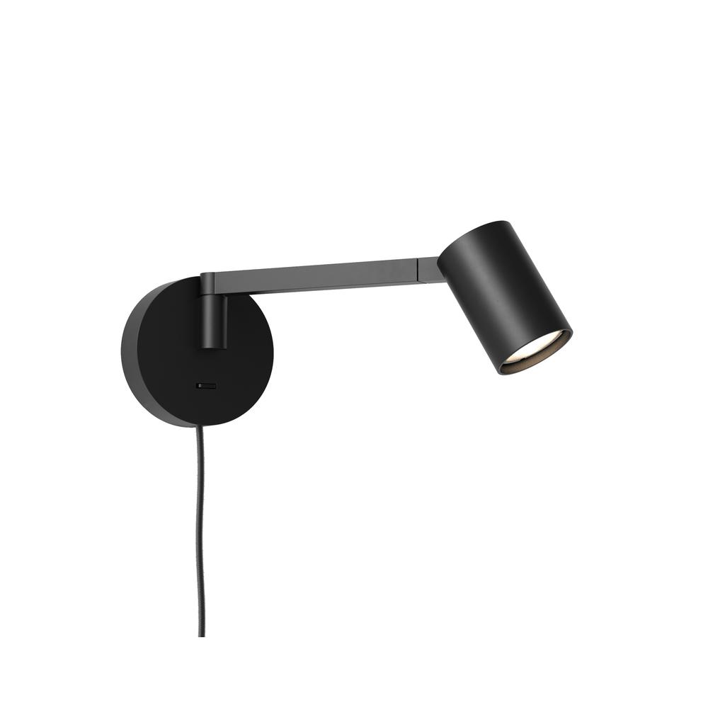 Astro Ascoli Swing Plug In Matt Black Reading Light