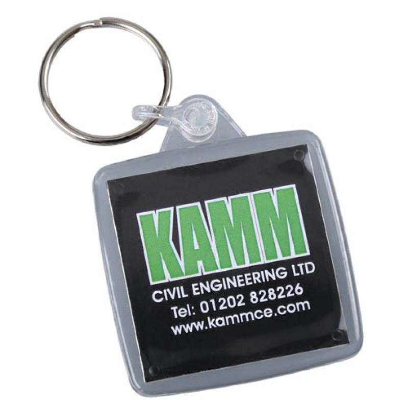 Acrylic Square Keyring