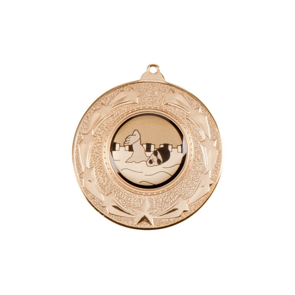 Star Burst Medal Gold,Silver,Bronze -  50mm