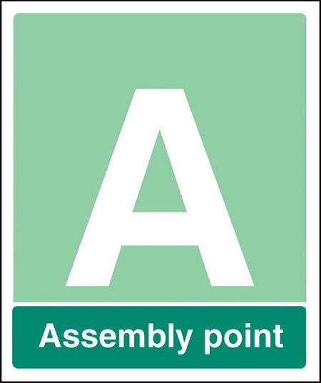 Special Assembly point rigid plastic 450x600mm