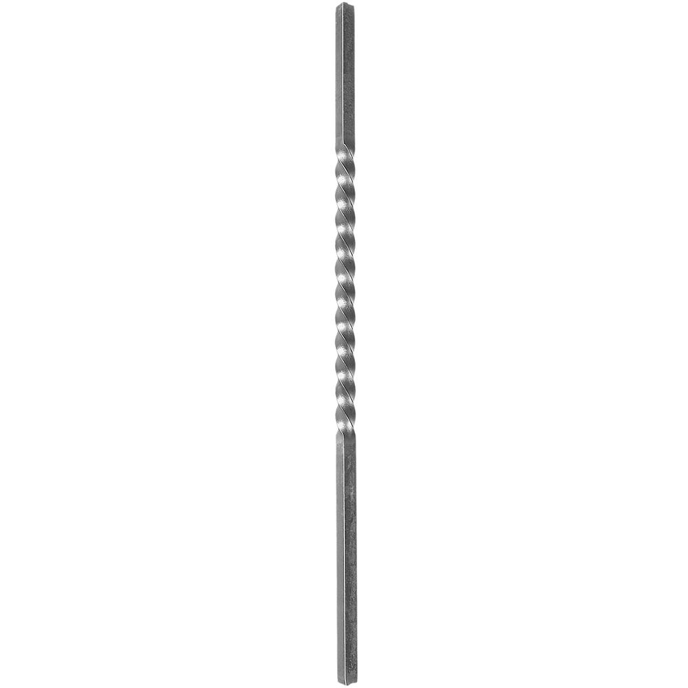 Twisted Bar Height 1200mm - Single TwistSmooth - 25mm Square Bar