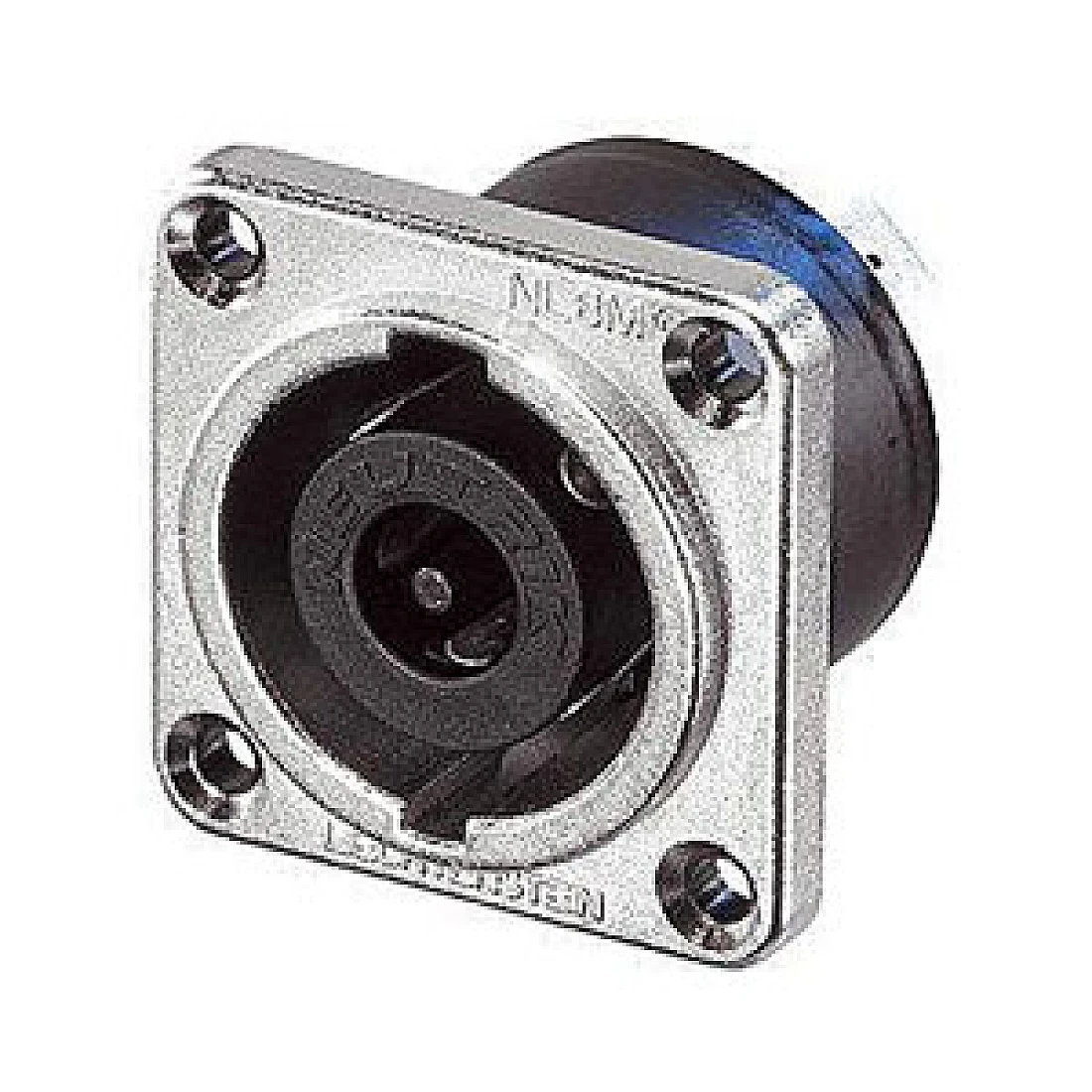8-pole male chassis connector, Nickel housing, solder or ¼" flat tabs