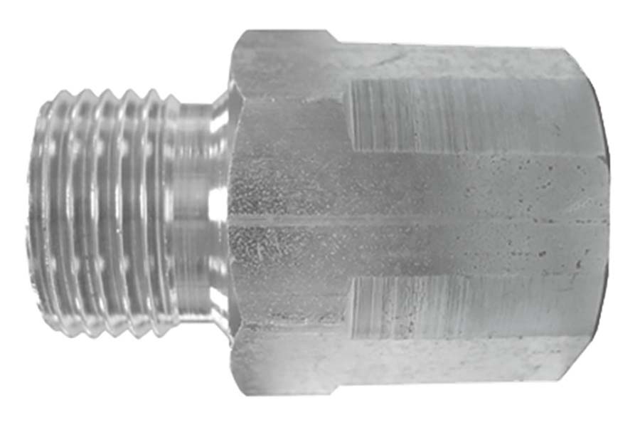 BURNETT & HILLMAN Straight Adaptor &#45; BSPP Male 60&#176; Cone &#47; BSPP Fixed Female Extended