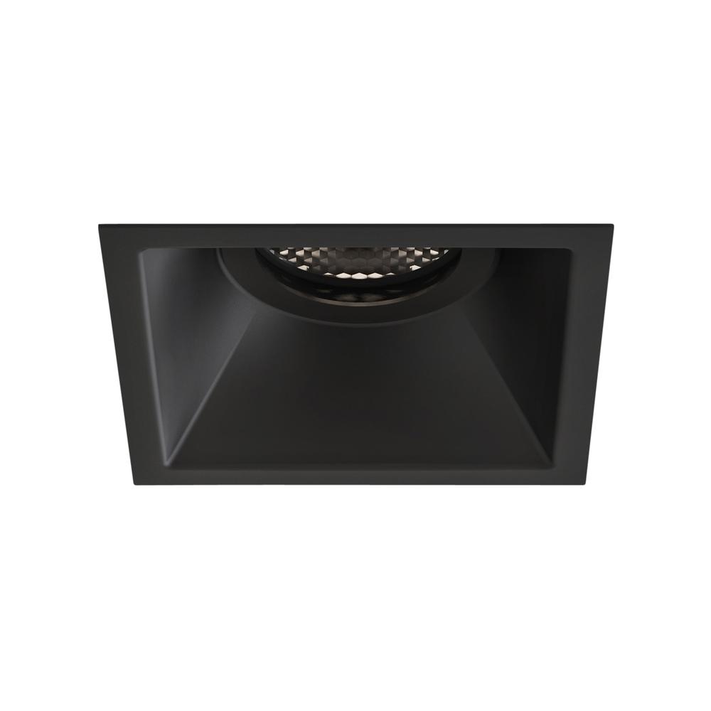 Astro Minima Slimline Square Fixed Fire Rated IP65 Matt Black GU10 Downlight