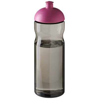 H2O ACTIVE® ECO BASE 650 ML DOME LID SPORTS BOTTLE in Charcoal & Magenta.