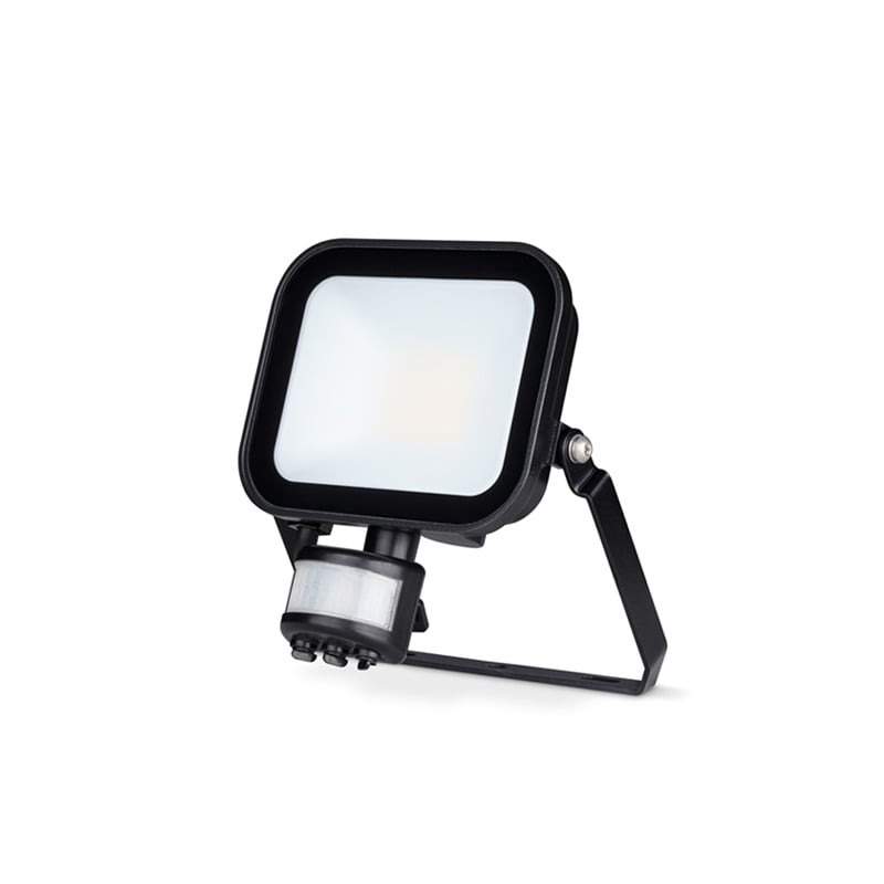 JCC Niteflood LED Floodlight with PIR 20W IP65 4000K Black