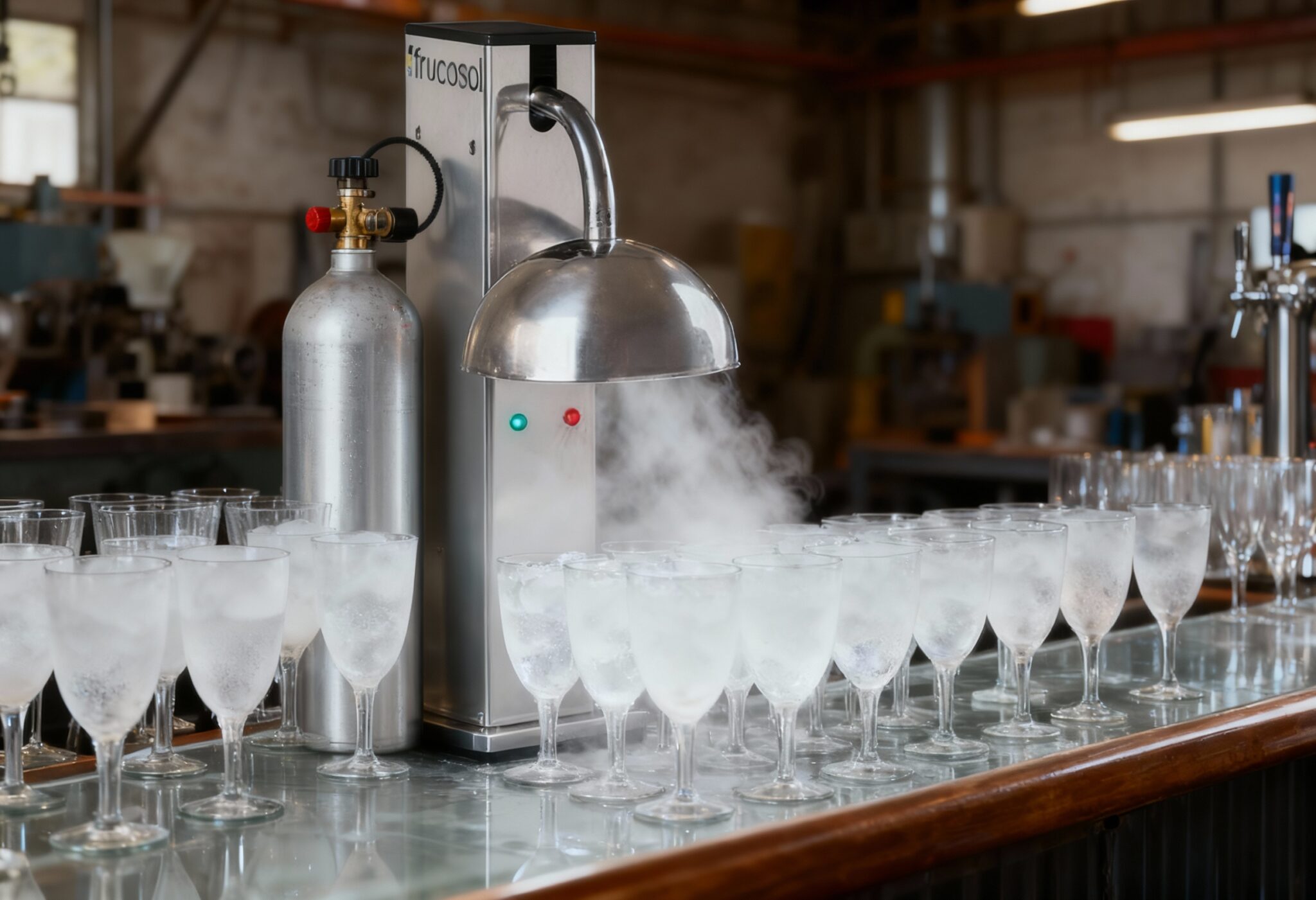 CO2 for Glass Frosting
