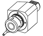 Single axial extended boring bar holder &#216;40mm H&#61;80mm