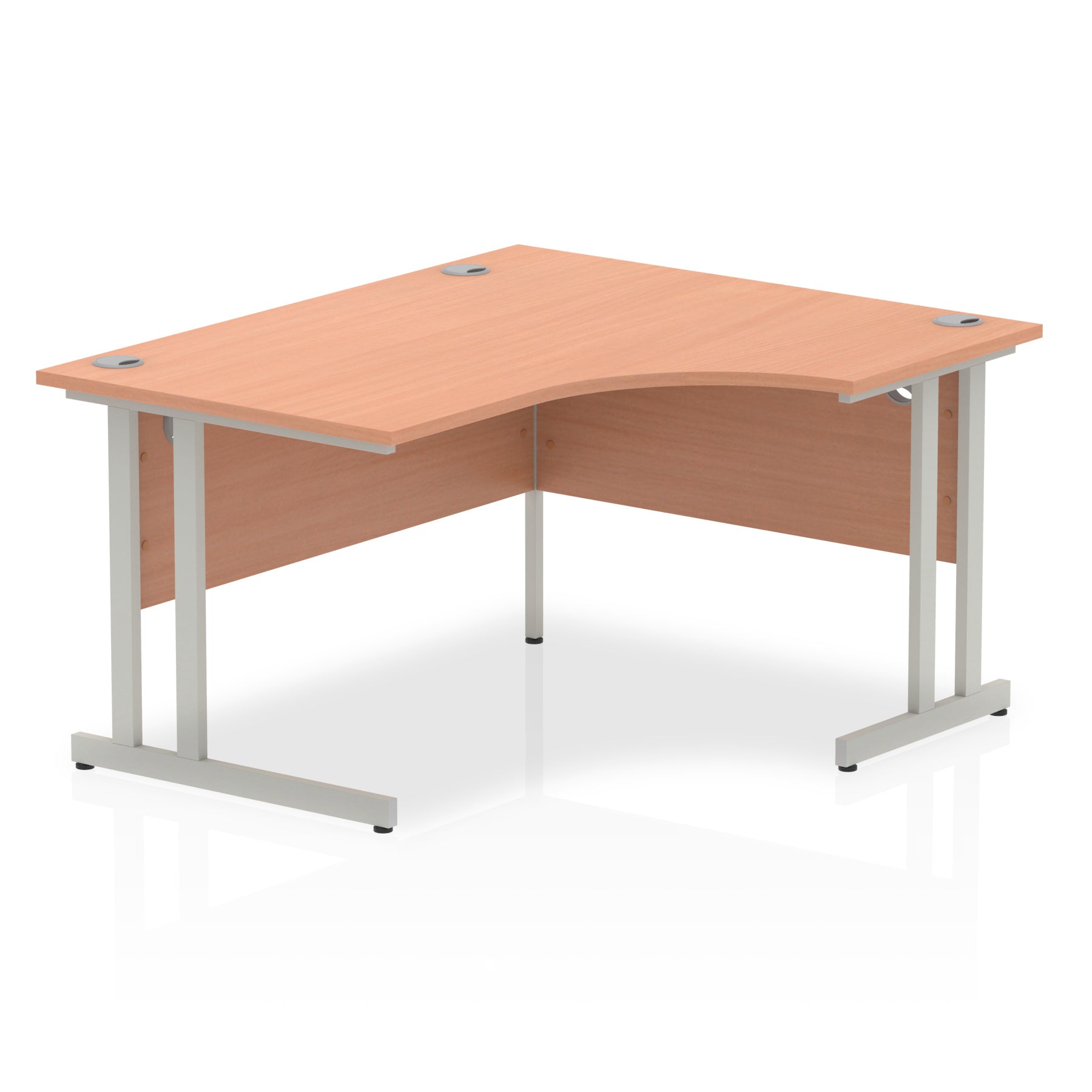 Specialising In Impulse Right Hand Crescent Desk Cantilever Leg - 1400mm - Multiple Colour Options UK
