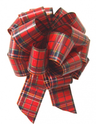 Pull Bows - 50mm - TARTAN (pk30)