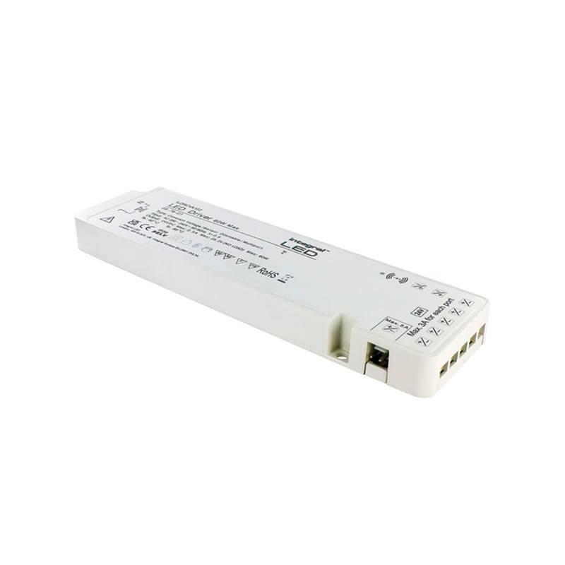 Integral 7+1 Multiport Sensor Dimmable Constant Voltage Driver 24V DC 60W