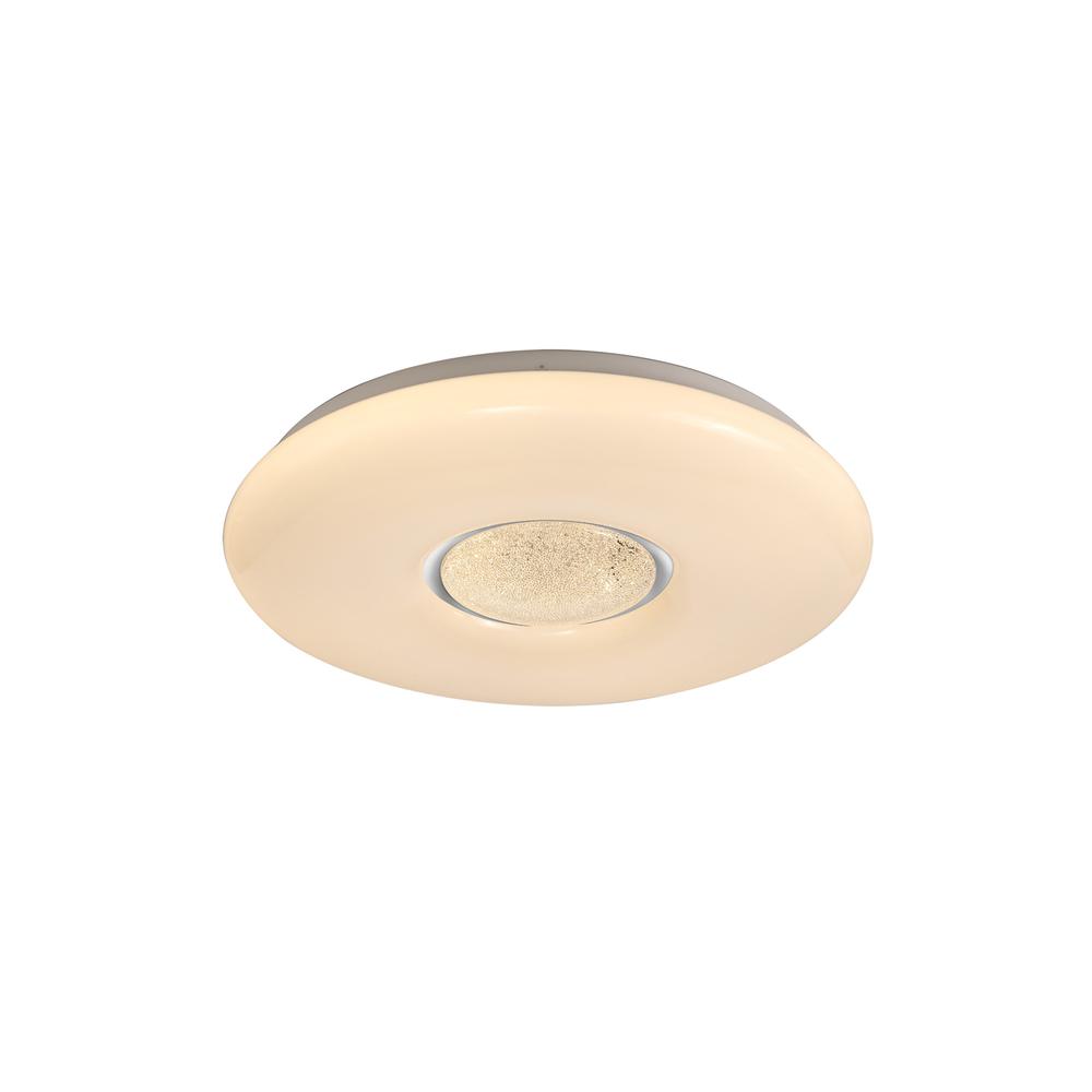 Luxuria Prisma 39.5cm Ceiling 1x24W LED CCT Switchable 3000/4000/6000K 2032lm Opal White