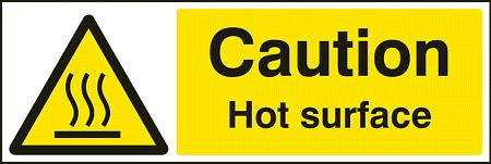 Caution hot surface