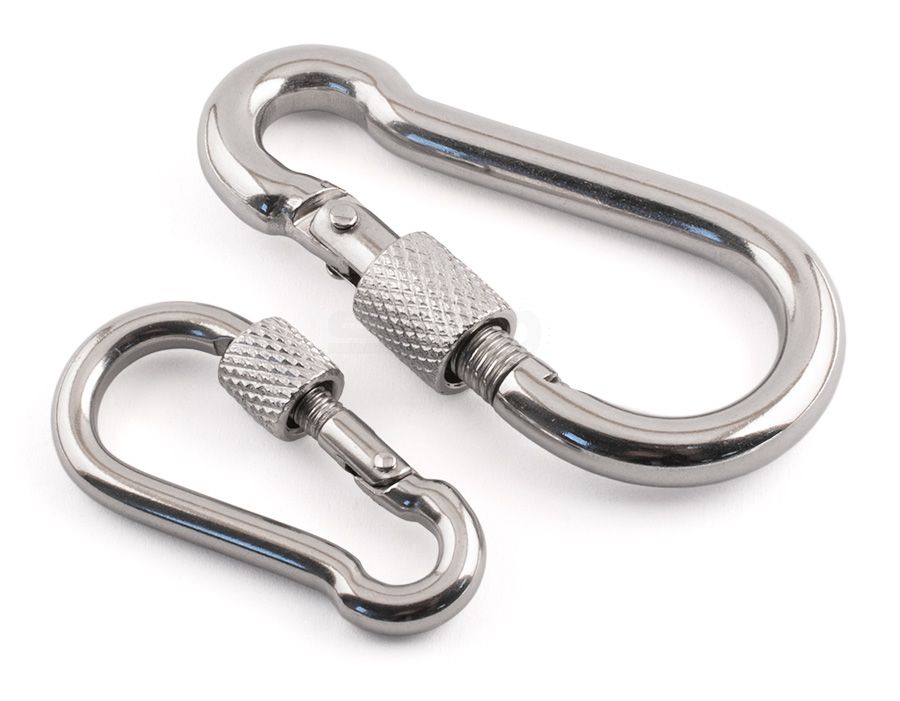 Spring Hooks With Screw Gate - 316 / A4 Stainless Steel