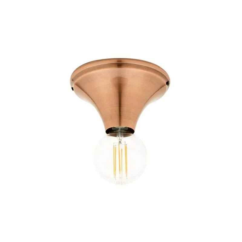 Forum Flush Rose Ceiling Light Antique Copper Ceiling Rose