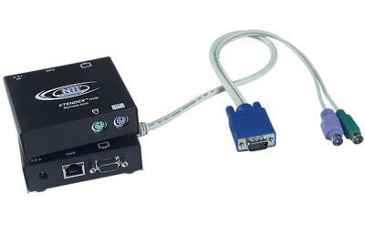 ST-C5KVMRS-600  VGA PS/2 KVM Extender with RS232 via CATx to 600 feet