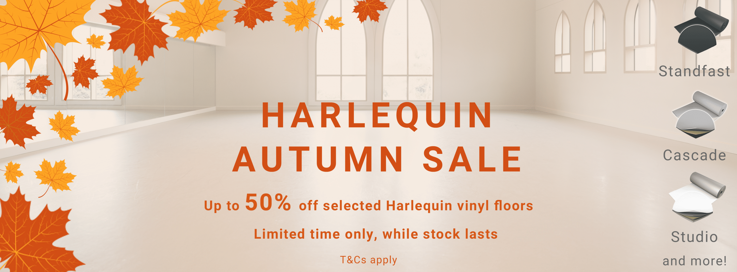 Harlequin Autumn Sale: Get Up to 50% Off on Premium Dance and Theatre Vinyl Floors