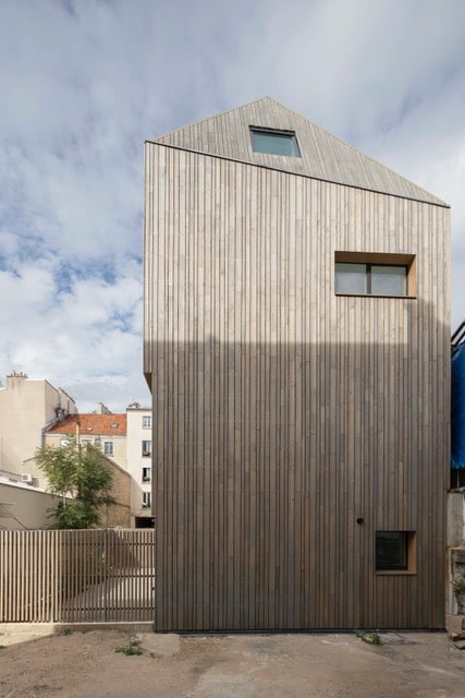 Weathered Silverluxe Timber Cladding With Silver-Grey Stain