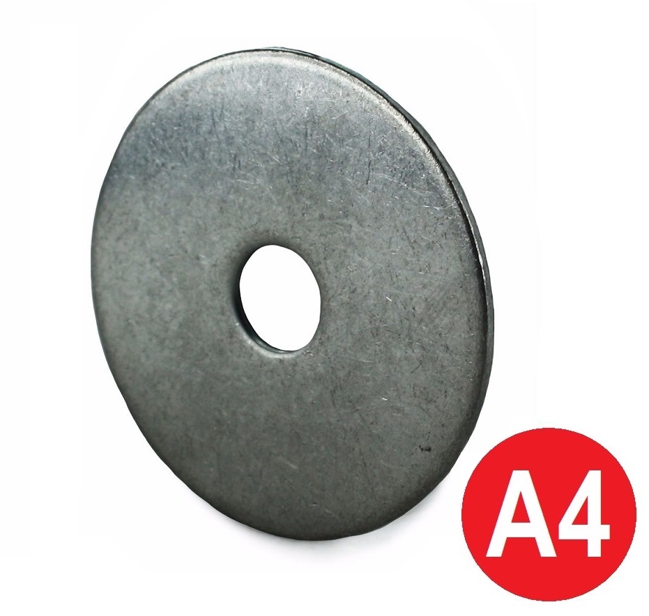 M6 x 25mm A4 Stainless Penny Repair Washers