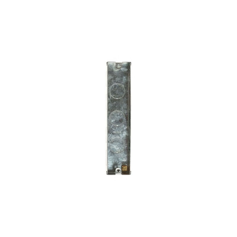 Click 2 Gang Architrave 25mm Deep Galvanised Steel K.O. Box