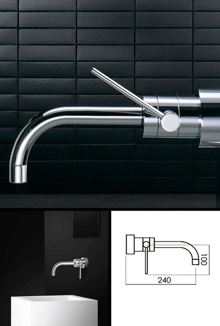 Milano Wall Mounted  Mixer Tap (41B)