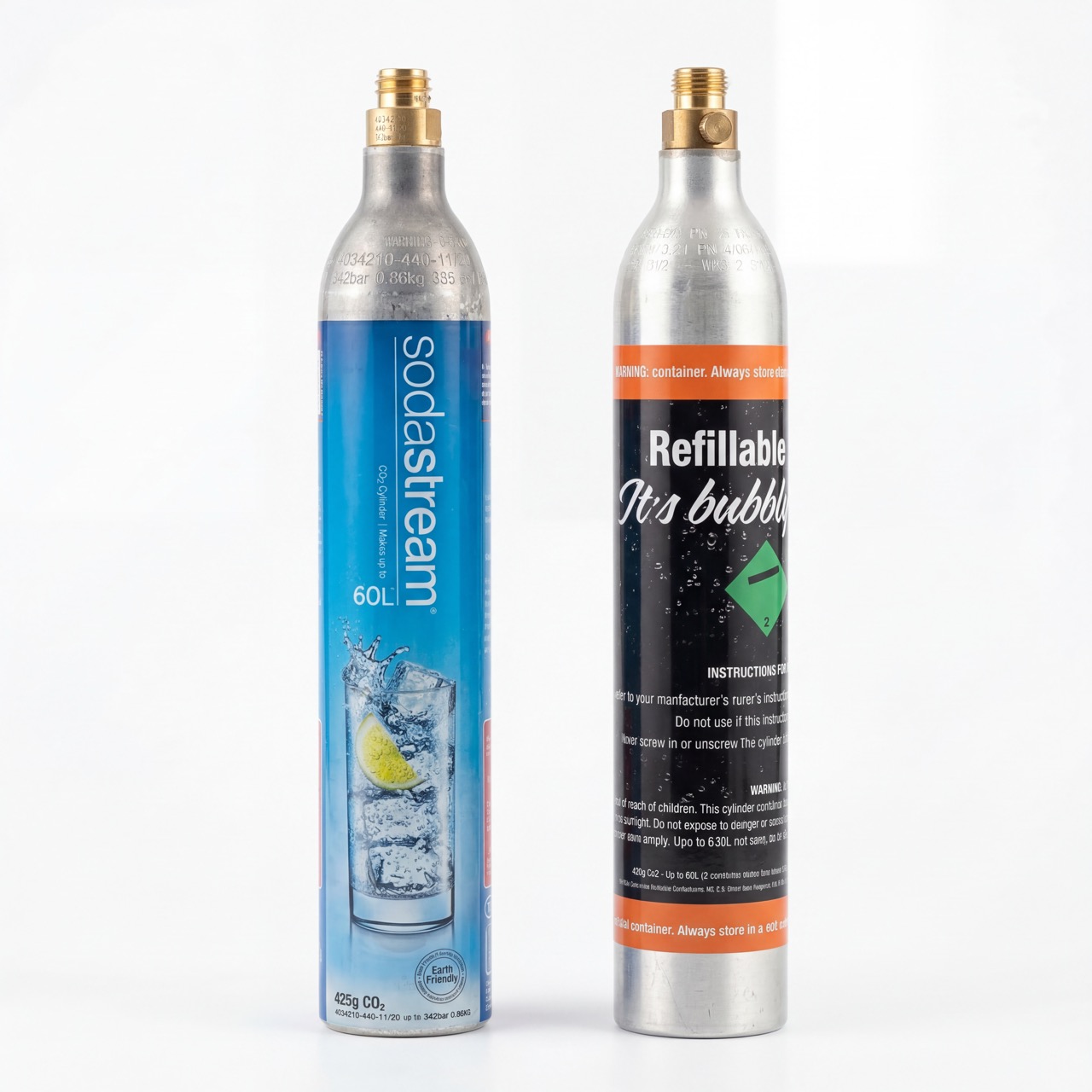 SodaStream style unbranded cylinder and Refills