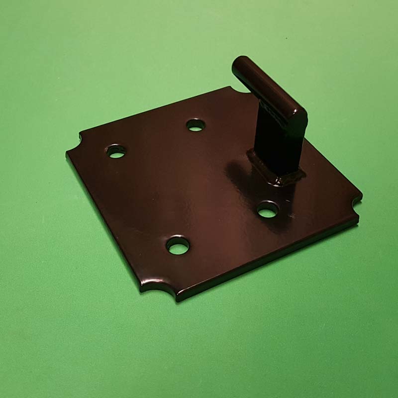 Off&#45;Set Right Hand Wall Plate Hinge Powder Coated Black