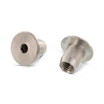 M12x18mm Furniture Connector Nut Stainless