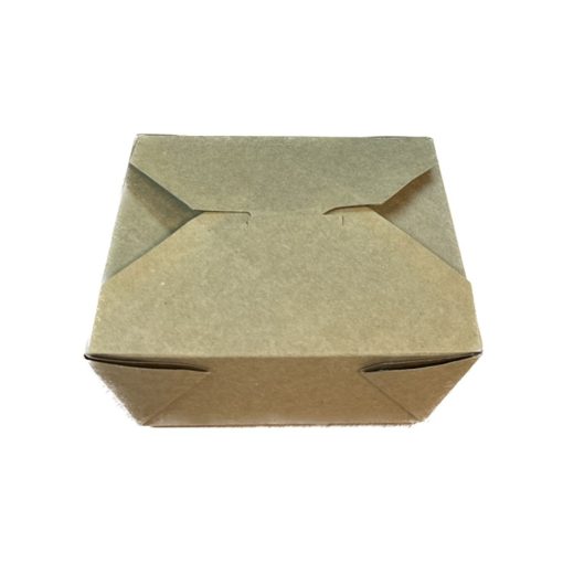 No.4 Snack Box Kraft - QSB4 (9''oz) Cased 160 For Catering Hospitals
