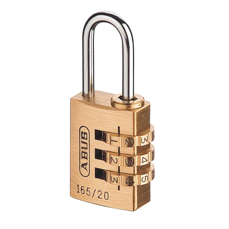 UK Suppliers Of Abus 165/20C, 165/30C & 165/40C Combination Padlock