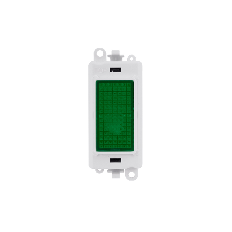 Click GridPro Green Indicator Module Insert Polar White