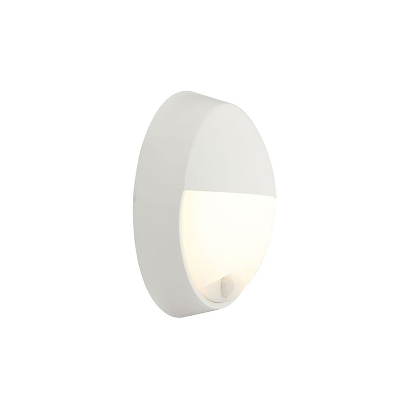 Ansell Helder Eyelid LED Circular PIR Bulkhead 14W Black