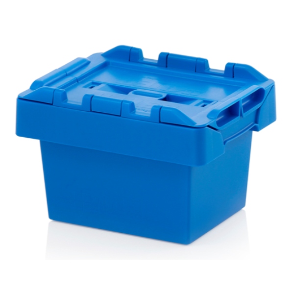Attached Lid Container 6 Litre - Blue