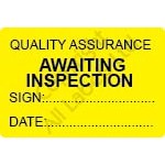 Quality Assurance Labels - Self Laminating