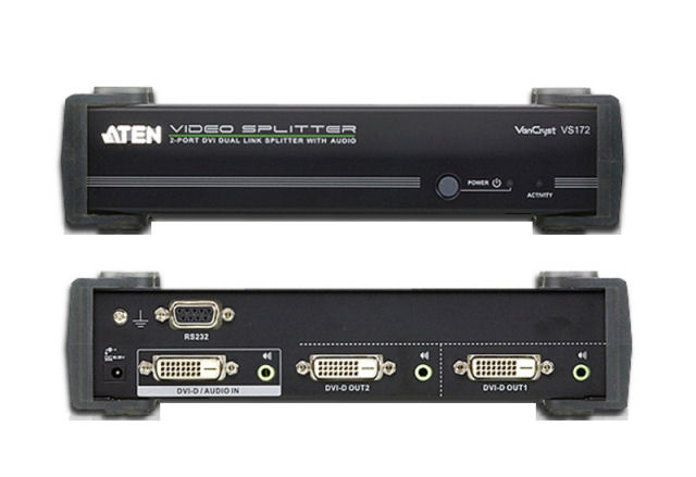 VS172 - Aten - 2-Port DVI Dual Link Splitter with Audio