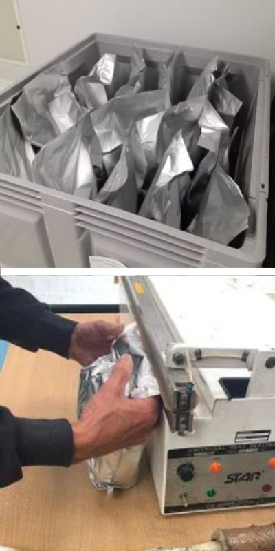 Three Side Seal Flat Pouches for Electronics Industry