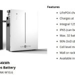 10.64kwh lithium phosphate battery home storage (IP65) wall mounted