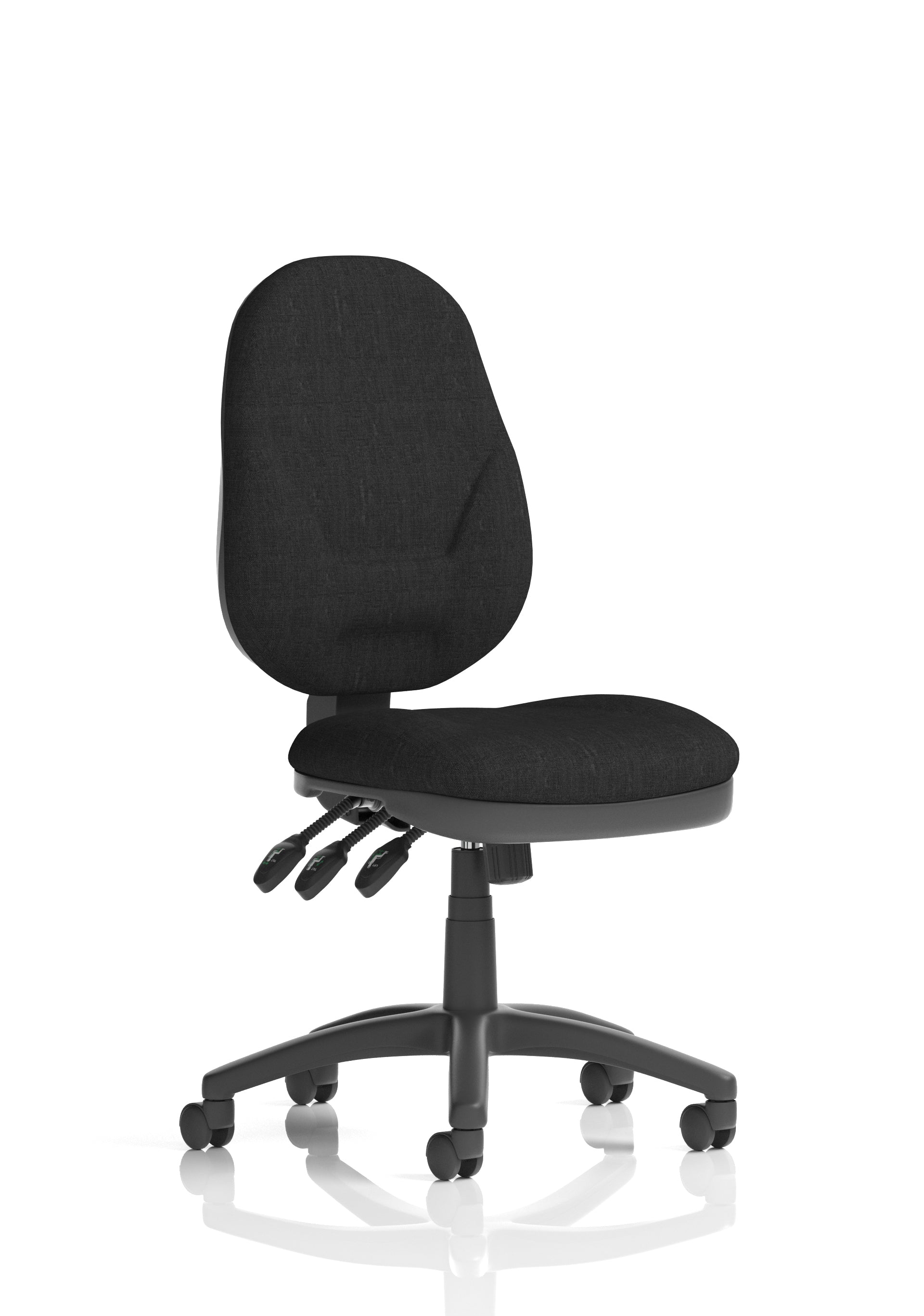 Specialising In Eclipse Plus XL High Back Fabric Task Operator Office Chair - Multiple Arm Options - Available in 20 Colour Choices UK