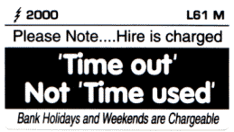 L061 M - Time Out NOT Time used Charged (Medium)
[L61M]