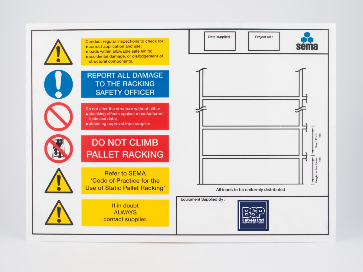 Industrial Bay Door Signage Boards