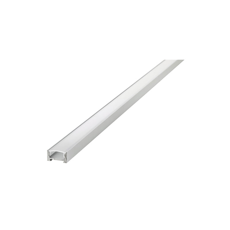 Integral Frosted Diffuser 16.2x8.57mm Aluminium Profile Rail 2 Metre